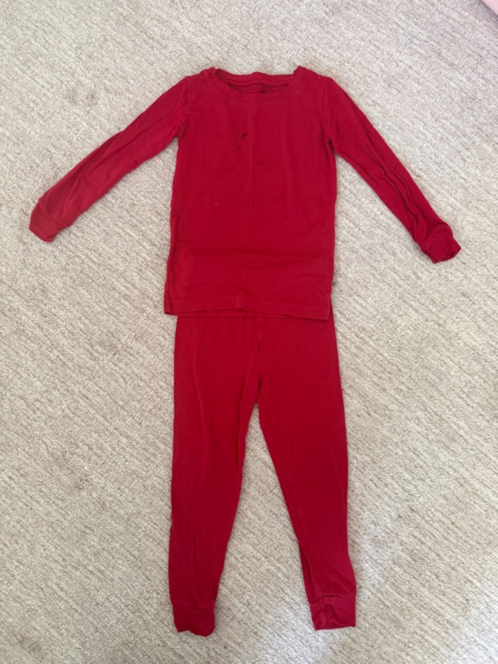 Little Sleepies Holiday Red Two-Piece Pajama Set